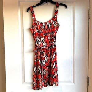 Banana republic patterned midi dress!!